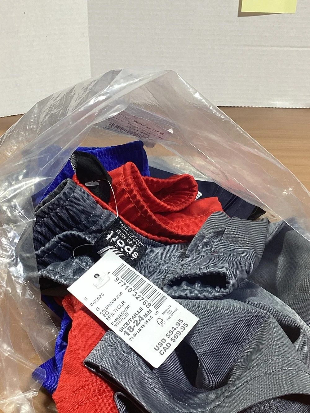Children’s place Gray, Red & Blue black Athletic Shorts Bundle
